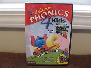 Deluxe Phonics 4 Kids - Bonus: Reading 4 Kids for PC. (Ages 4 & Up) "Brand New" - Picture 1 of 2