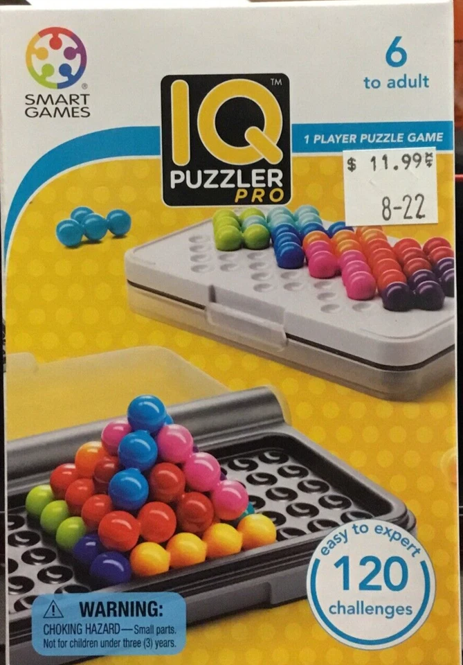 SmartGames IQ Puzzler Pro Juego 6- Adultos Cerebro Problema Concentración Cognitiva Foto 1 de 1