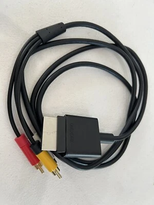 Genuine Microsoft Xbox 360 Composite AV RCA Cable Connection Cord  - Free Ship!! - Image 1 of 4