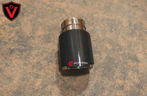 Valvetronic Designs 2.5/63mm Carbon Fiber Exhaust Tip - Universal - Imagen 1 de 2