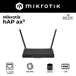 MikroTik hAP ax3 Int version C53UiG+5HPaxD2HPaxD