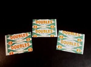 1951 TOPPS DOUBLES RED BACK BASEBALL CARD EMPTY PACK WRAPPER (1)