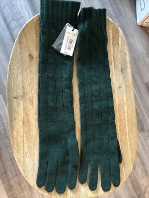 $225 RALPH LAUREN черный ярлык 100% кашемир длинные перчатки размер XS/S работает большой новый с Ярлыками - Изображение 1 из 4