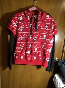 Betty Boop Full Zip Thermal Cotton Hoodie XXL 19 ~ Junior - Picture 1 of 10
