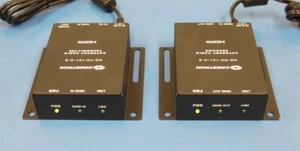 Crestron HD-RX-101-C-E (Receiver), HD-TX-101-C-E (Transmitter) w/ Power Supplies - Picture 1 of 6