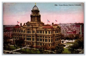 Court House Building Denver Colorado CO UNP DB Postcard W22 - Picture 1 of 2