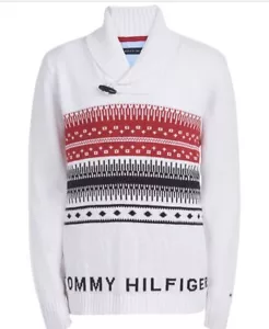 tommy hilfiger Big Boy Paul Fair Isle Shawl-Collar Sweater Size Xl(20) - Picture 1 of 3
