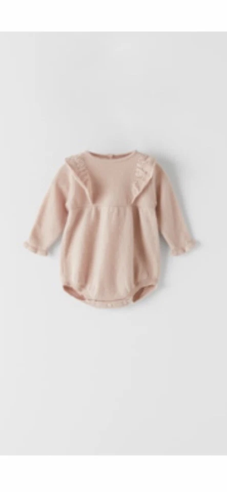 Zara 100% rose cashmere bodysuit size 56 new - Image 1 of 2