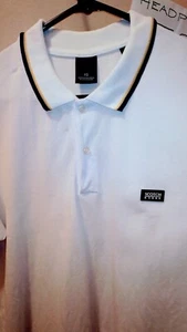 Scotch & Soda Polo Shirt Mens L White Short Sleeve Clean - Picture 1 of 5