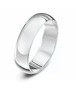 1 Silver Band Stainless Steel Wedding Ring Men Or Ladies Jewelry Medium Band 10 - Picture 1 of 1