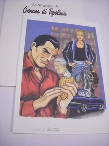 LITOGRAFIA DIABOLIK 1997 FIRMATA GIORGIO MONTORIO 12/300 CRONACA TOPOLINIA !!! - Imagen 1 de 1