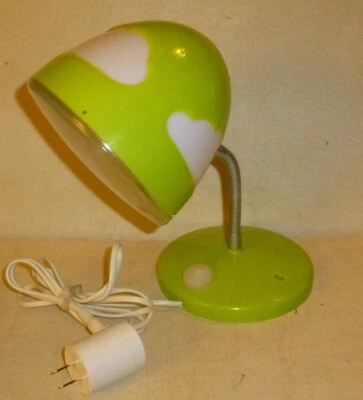 VTG Goose Neck IKEA SKOJIG Green Plastic Cloud Pattern Wall/Desk Lamp Light Kids - Image 1 of 4