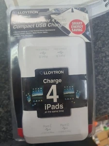 Lloytron A1585 Ultimate Power 4 Port Compact USB Charger For All Mobile Devices - Picture 1 of 2