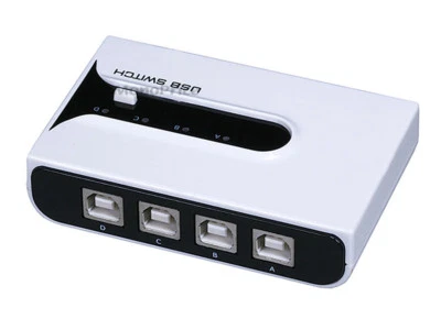 USB 2.0 Sharing Switch 4 to 1 with (2) A to B cable with 2x cables included 2996 - Image 1 of 3