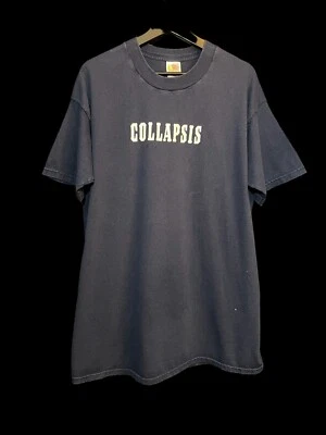 复古 Collapsis 摇滚乐队 T 恤促销 T 恤 XL 90 年代 Y2K — 第 1/4 张图片