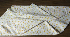 Vintage 1960er 1970er Polycotton geblümt Seersucker STOFF 1,66 Yards 44" breit - Bild 1 von 2