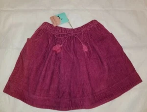 Lulaland Childrens Girls Corduroy Skirt Raspberry Pink Sz.6T NWT - Picture 1 of 4