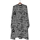%100 SATIN BARBER SHOP CAPE GOWN FOR BARBERS HAIR DRESSERS HAIR CUTTING GOWN