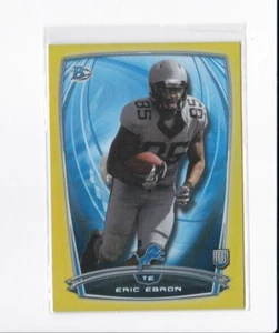 ERIC EBRON 2014 BOWMAN FOOTBALL ROOKIE-GOLD PARALLEL ROOKIE-#'D/399-SHIPS FREE - Picture 1 of 24