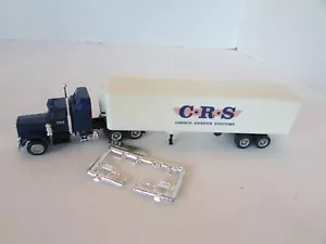 HO Scale Tractor Trailer C.R.S. Choice Kühlsystem Kunststoff 1/87 gebaut weiß H3 - Bild 1 von 5