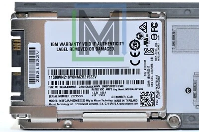 00WV998 00WV999 00VN218 MTFDJAA400MBS-2AN16ABBA IBM 400GB MICRO SAS 1.8" SSD - Image 1 of 4
