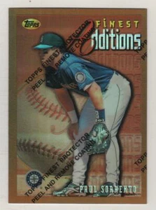 1996 Topps Finest Bronze Refractor #213 Paul Sorrento Seattle Mariners BV$5 - Picture 1 of 1