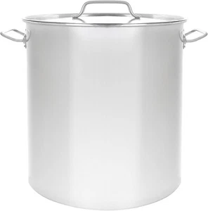 Olla de acero inoxidable pulido CONCORD con tapa plana - Imagen 1 de 3