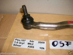 CITROEN C1 PEUGEOT 107 2009 MK2 OFFSIDE DRIVER SIDE STEERING RACK TRACK ROD END - Imagen 1 de 5