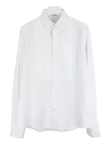 Suitsupply Slim Fit Camicia Formale Uomo 2XL Pique Bib Smoking Bianco Colletto - Foto 1 di 10