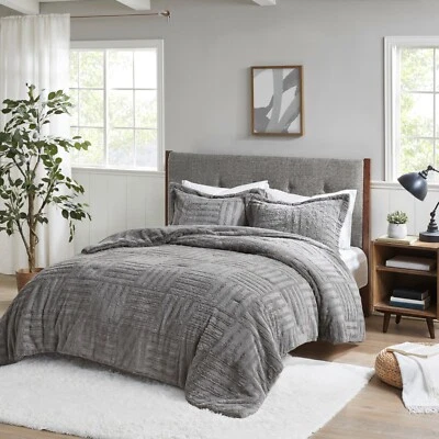 Madison Park Arctic Fur Down Alternative Comforter Set Queen Cal King - Image 1 of 3
