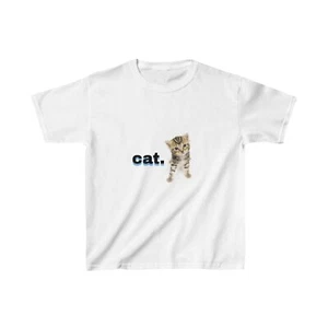 Kids Heavy Cotton™ Tee Cute cat design - Picture 1 of 3