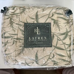 Ralph Lauren DESERT PLAINS King Bedskirt Green NEW - Picture 1 of 4