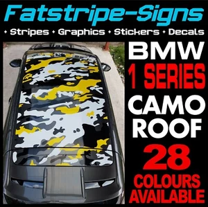 to fit BMW 1 SERIES CAMO ROOF GRAPHICS STRIPES STICKERS DECALS M SPORT SPORT - Picture 1 of 2