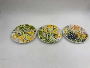 Transpac Ceramic 7in Spring Floral Appetizer Plate Set AA01B61006 - Picture 1 of 6