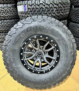 5) 17x9 Fuel D680 Rebel Gray Wheels 37" BFG KO2 AT Tires 5x5 Jeep Gladiator JT - Picture 1 of 5