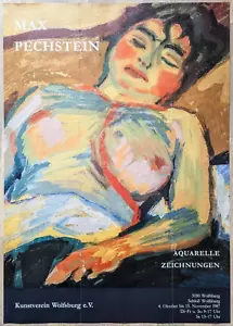 Poster Plakat - Max Pechstein - Ausstellungsplakat - Wolfsburg 1987 - Bild 1 von 1