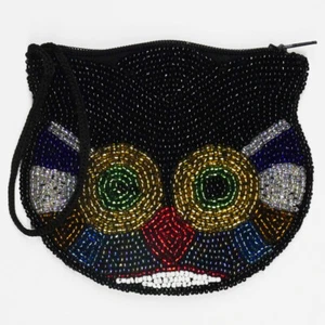 HaNd CrAFteD A CAT CoIN PuRsE ZA000036 - Imagen 1 de 1
