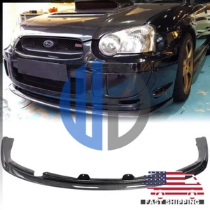 Alerón labial delantero de fibra de carbono estilo STi GDB WRX 2003 2004 2005 para Subaru - Imagen 1 de 8