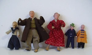 Antike seltene Puppenstuben Puppen Original Kleidung - Bild 1 von 4