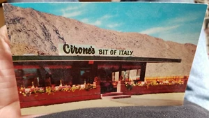 Cirone's Bit of Italy Restaurant Palm Springs CA, Vintage Postcard 1960s Unused - Picture 1 of 5