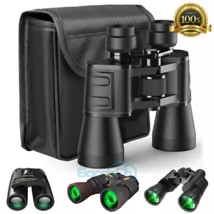 180x100 30x60 HD Military Zoom Powerful Binoculars Optics Hunting Camping & Case - Picture 1 of 55