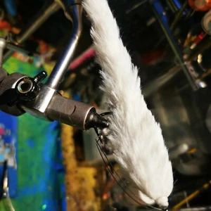 Pike / predator - Albino super leech Weedless 8/9 inch mcfluffchucker - Picture 1 of 24