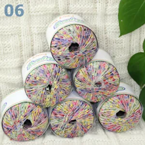 Sale New Lot of 6 Ballsx50g High-quality Nylon Ladder Track Knitting Yarn Violet - Picture 1 of 8