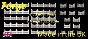 Garden Fencing 6ft Z Gauge White 23 Pack 1:220 Scale Models Train Railway - Picture 1 of 6