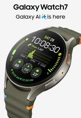 Samsung Galaxy Watch 7 - Green - 40mm - SM-L300NZGAEUA - WIFI Bluetooth - New - Image 1 of 4