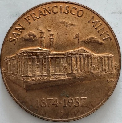 Token - Old San Francisco Mint 🇺🇲 US - Very Collectable (Large token 38mm) - Image 1 of 3