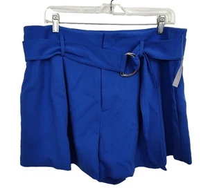 Neu Anthropologie Maeve Damenshorts 14 royalblau gefüttert plissierte Taschen - Bild 1 von 10