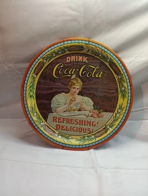 VINTAGE 1974 COCA-COLA 75TH ANNIVERSARY TIN TRAY DALLAS TX!! 113076 - Image 1 of 4