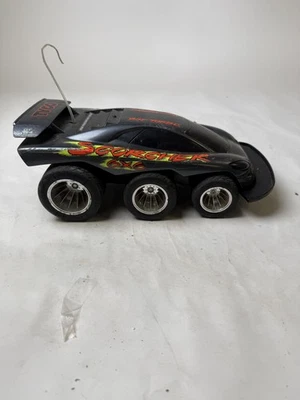 Vintage Tyco Scorcher 6x6 9.6V Turbo RC Car Toy Black No Remote Untested - Image 1 of 4