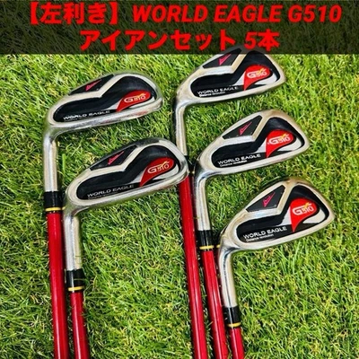 Lefty WORLD EAGLE G510 Irons #6-9,Pw(5Clubs)/Original carbon/Flex:Stiff - Image 1 of 4